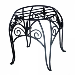 10" CLASSIC FINIAL PLANT STAND BLK