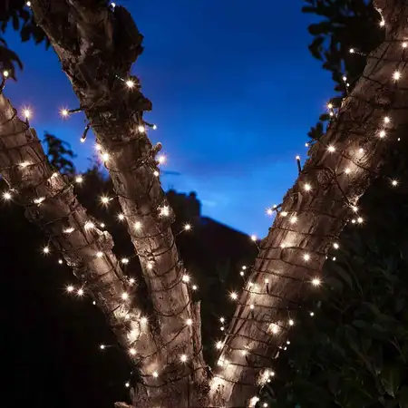 100 Fit & Forget Battery Operated White Lights