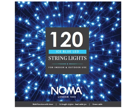 120 ICE BLUE MULTI FUNCTION STRING LIGHTS - image 1