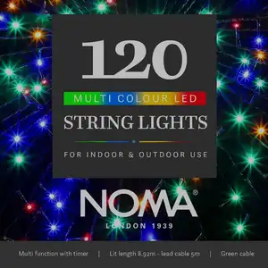 120 Multi Colour Multi Function String Lights