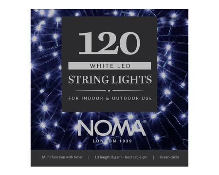 120 WHITE MULTI FUNCTION STRING LIGHTS - image 1