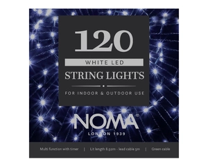 120 WHITE MULTI FUNCTION STRING LIGHTS - image 1