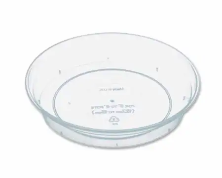 13-15CM (5/6") CLEAR SAUCER