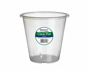 18.5CM CLEAR POTS CLEAR