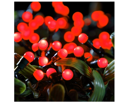 200 FIT & FORGET BATTERY OPERATED RED BERRY LIGHTS