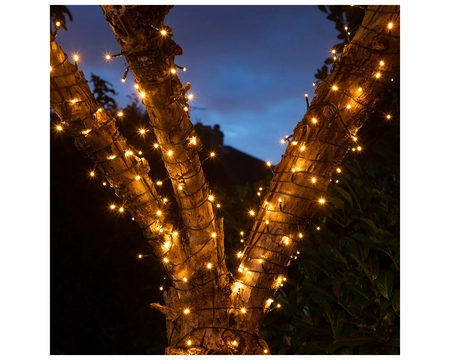 200 FIT & FORGET BATTERY OPERATED WARM WHITE LIGHTS - image 2