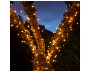 200 FIT & FORGET BATTERY OPERATED WARM WHITE LIGHTS - image 2