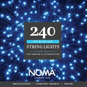 240 Ice Blue Multi Function String Lights