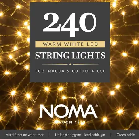 240 Warm White Multi Function String Lights - image 1