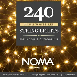240 Warm White Multi Function String Lights