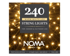 240 WARM WHITE MULTI FUNCTION STRING LIGHTS - image 1