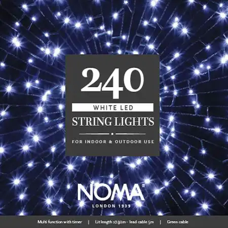 240 White Multi Function String Lights - image 1