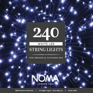 240 White Multi Function String Lights