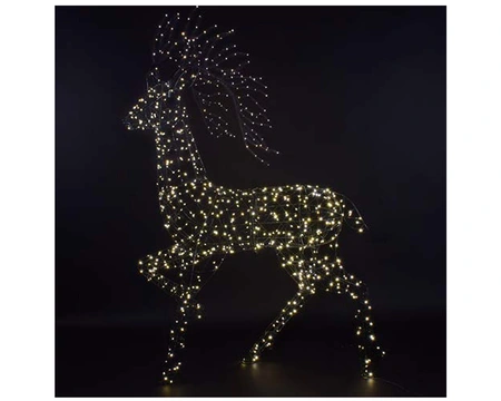 2M GREY STAG WITH BRANCH ANTLERS