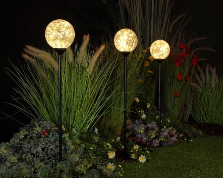 3 X WRM WHT CRACKLEBALL LIGHTS