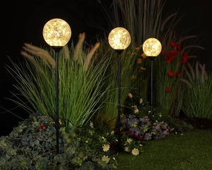3 X WRM WHT CRACKLEBALL LIGHTS