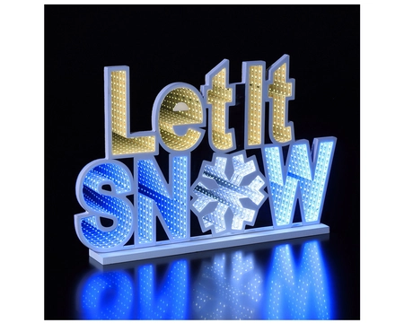 32CM INFINITY LET IT SNOW SIGN