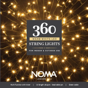 360 Warm White Multi Function String Lights