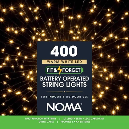 400 Warm White Multi Function Battery Lights