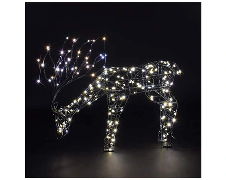 40CM GREY TATTON GRAZING STAG