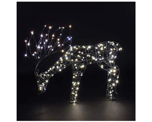 40CM GREY TATTON GRAZING STAG
