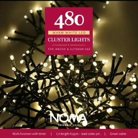 480 Warm White Multi Function Cluster Lights