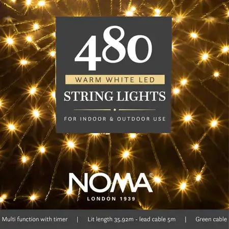 480 Warm White Multi Function String Lights - image 1