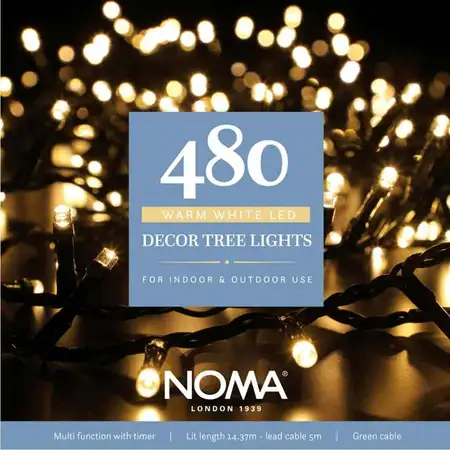 480 Warm White Multi Function Tree Lights
