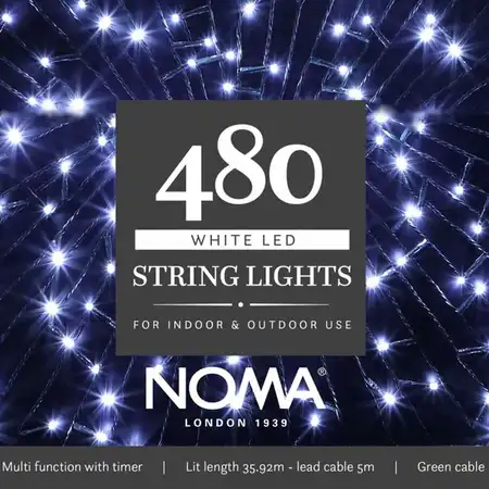 480 White Multi Function String Lights - image 1