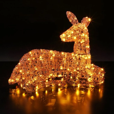 53Cm Acrylic Resting Deer