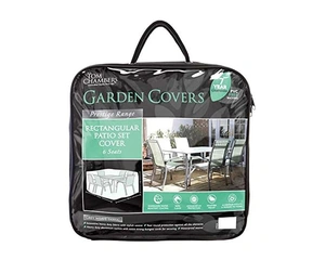 6 SEAT RECTANGULAR PATIO SET COVER PRESTIGE GREY