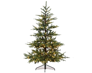 6FT NORDMAN FIR PRE-LIT TREE
