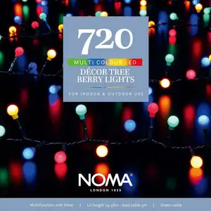 720 Red Decor Berry Lights - image 1