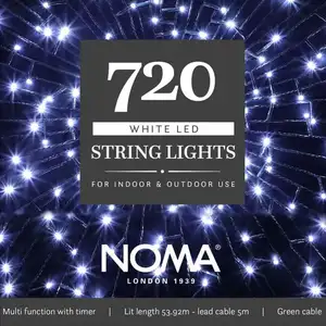 720 White Multi Function String Lights