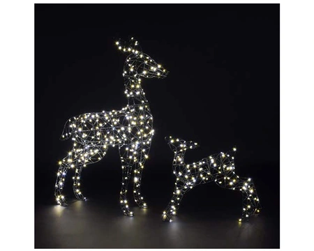 90CM GREY RICHMOND DEER & FAWN