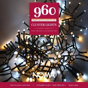 960 White/Warm White Multi Function Cluster Lights