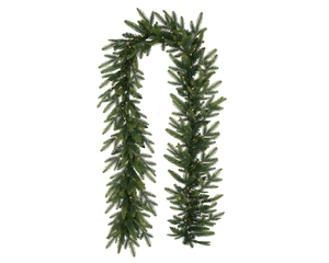 9FT NORDMAN FIR WARM WHITE PRE-LIT GARLAND