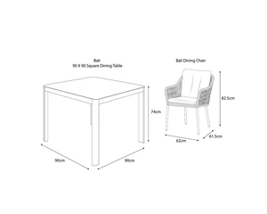 BALI 4 SEAT DINING SET - image 4