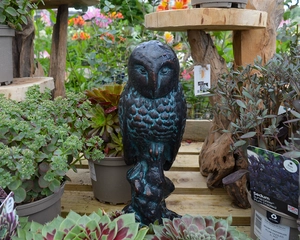 BARN OWL METAL ORNAMENT - image 1