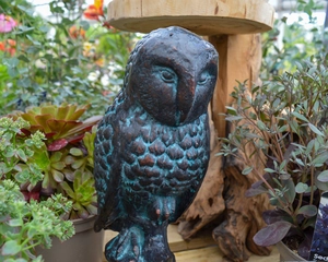 BARN OWL METAL ORNAMENT - image 2