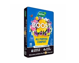 BOOST ALL PURPOSE COMPOST 46L - 2 FOR £16