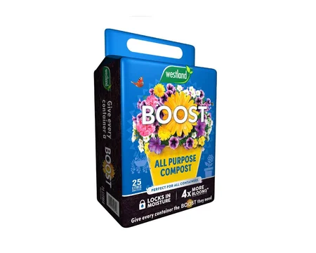BOOST ALL PURPOSE COMPOST MINI BALE 25L - 2 FOR £10