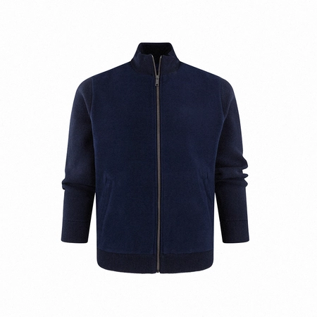 Cardigan Zip Navy M