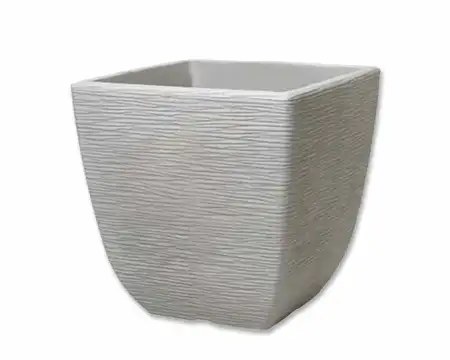 COTSWOLD PLANTER 38CM SQ LIMESTONE GREY