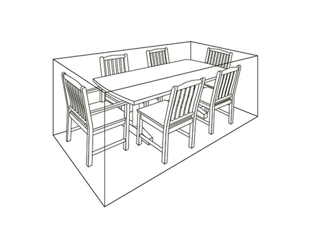 DELUXE COVER - 6 SEAT RECTANGULAR DINING SET - image 3