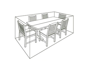 DELUXE COVER - 6 SEAT RECTANGULAR DINING SET - image 3