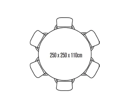 DELUXE COVER - 6 SEAT ROUND SET - image 2
