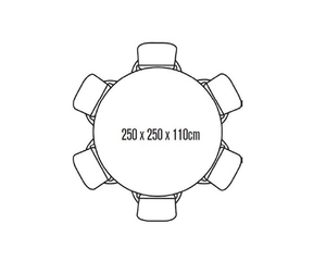 DELUXE COVER - 6 SEAT ROUND SET - image 2