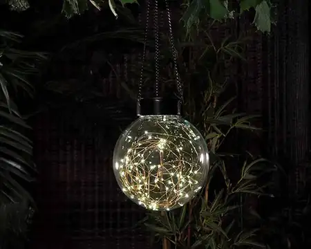 HANGING GLASS BALL CLEAR