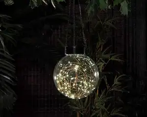 HANGING GLASS BALL CLEAR